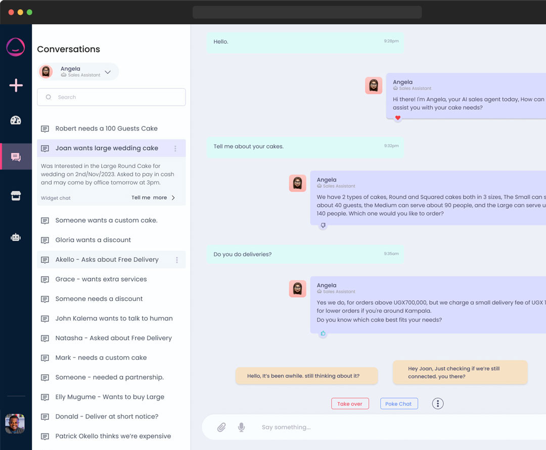 AI-Powered Sales Agent Conversations Dashboard